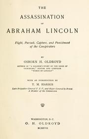 Cover of: The assassination of Abraham Lincoln by Osborn H. Oldroyd
