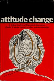 Cover of: Attitude change by Charles A. Kiesler