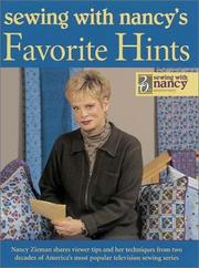 Cover of: Sewing With Nancy's Favorite Hints: Twenty Years of Great Ideas from America's Most Popular Television Sewing Series (Zieman, Nancy Luedtke. Sewing With Nancy.)