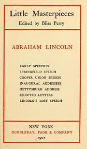 Cover of: Abraham Lincoln by Abraham Lincoln