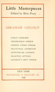 Cover of: Abraham Lincoln by Abraham Lincoln