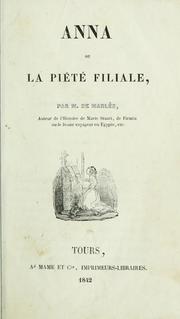 Cover of: Anna: ou, La piété filiale