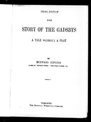 Cover of: The story of the Gadsbys by by Rudyard Kipling.
