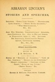 Cover of: Abraham Lincoln's stories and speeches by Abraham Lincoln