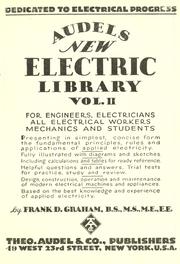 Cover of: Audels new electric library. by Frank Duncan Graham