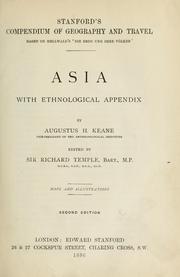 Cover of: Asia, with ethnological appendix by Augustus Henry Keane