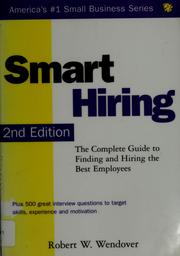 Cover of: Smart hiring by Robert W. Wendover