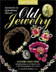 Cover of: Answers to Questions About Old Jewelry: Covers 1840-1950 (Answers to Questions About Old Jewelry)