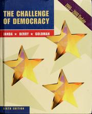 Cover of: The challenge of democracy: government in America : 1999-2000 update