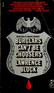 Cover of: Burglars Can't Be Choosers