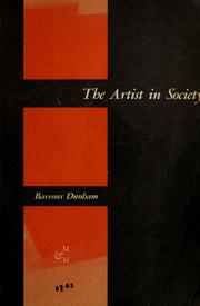 Cover of: The artist in society. by Barrows Dunham