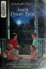 Cover of: Janie's private eyes by Zilpha Keatley Snyder