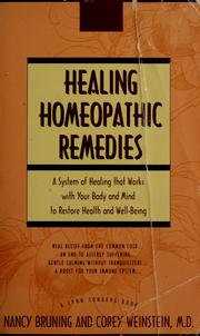 Cover of: Healing homeopathic remedies by Nancy Bruning