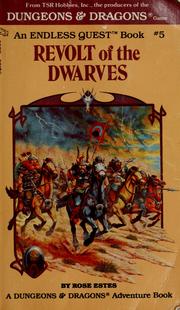 Cover of: Revolt of the dwarves: pick-a-path to adventure, inspired by the Dungeons & dragons game