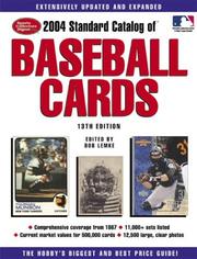 Cover of: 2004 Standard Catalog of Baseball Cards by Robert F. Lemke