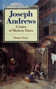 Cover of: Joseph Andrews by Simon Varey