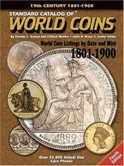 Cover of: Standard Catalog Of World Coins: 1801-1900 (Standard Catalog of World Coins 19th Century Edition 1801-1900)