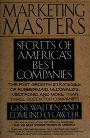 Cover of: Marketing masters by Gene Walden