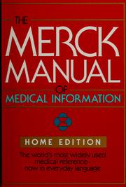 Cover of: The Merck manual of medical information | Robert Berkow