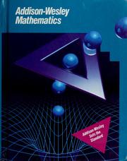 Cover of: Addison-Wesley mathematics. by Robert E. Eicholz ... [et al.]