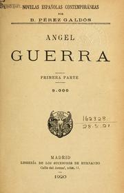 Cover of: Angel Guerra.
