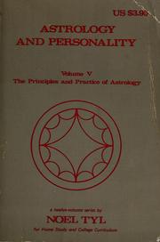 Cover of: Astrology and personality by Noel Tyl