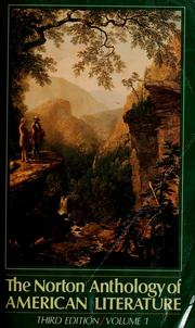 Cover of: The Norton anthology of American literature by [edited by] Nina Baym ... [et al.].