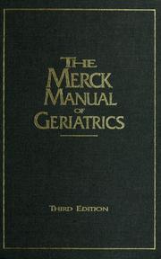Cover of: Merck Manual of Geriatrics by Robert Berkow, Mark H. Beers