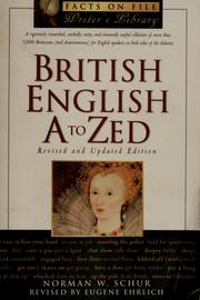 Cover of: British English, A to Zed by Norman W. Schur