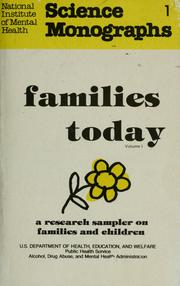 Cover of: Families today