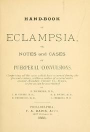 Cover of: Hand-book of eclampsia by Ezra Michener