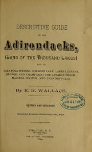 Cover of: Descriptive guide to the Adirondocks by Edwin R. Wallace