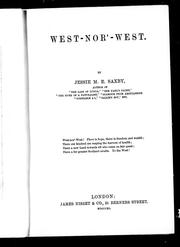 Cover of: West-Nor'West by Jessie M. E. Saxby