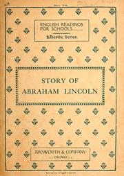 Cover of: Story of Abraham Lincoln