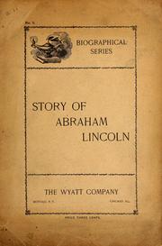 Cover of: Story of Abraham Lincoln. by Levi Gardner Marsh