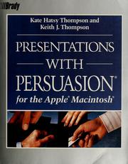 Cover of: Presentations with Persuasion | Kate Hatsy Thompson
