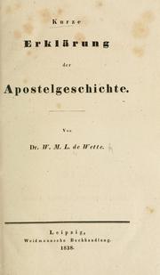 Cover of: Kurze Erklärung des Evangeliums Matthäi.