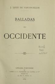 Cover of: Balladas do occidente.