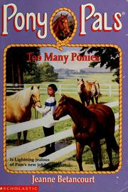 Cover of: Too Many Ponies (Pony Pals No. 6)