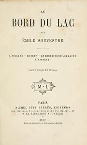 Cover of: Au bord du lac by Émile Souvestre, Émile Souvestre