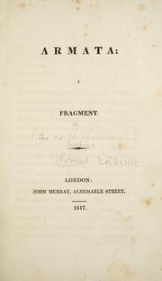 Cover of: Armata: a fragment by Thomas Erskine