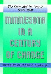 Cover of: Minnesota in a Century of Change: The State and Its People Since 1900