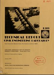 Cover of: Long-term, deep-ocean test of concrete spherical structures by H. H. Haynes