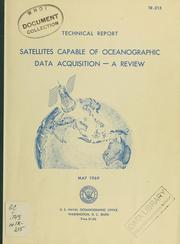 Cover of: Satellites capable of oceanographic data acquisition: a review