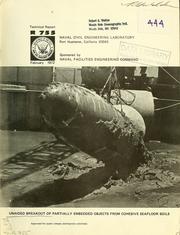 Cover of Unaided breakout of partially embedded objects from cohesive seafloor soils