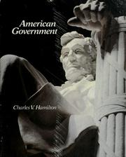 Cover of: American government by Charles V. Hamilton