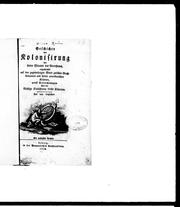 Cover of: Geschichte der Kolonisirung der freien Staaten des Alterthums by William Barron