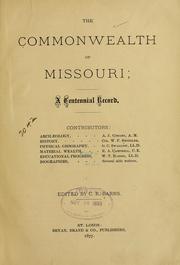 The commonwealth of Missouri by C. R. Barns