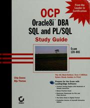 Cover of: Ocp: Oracle8I Dba SQL and Pl/SQL Study Guide : Exam 1Z0-001 (OCP Study Guide)