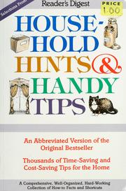 Cover of: Selections from Household hints & handy tips. by 